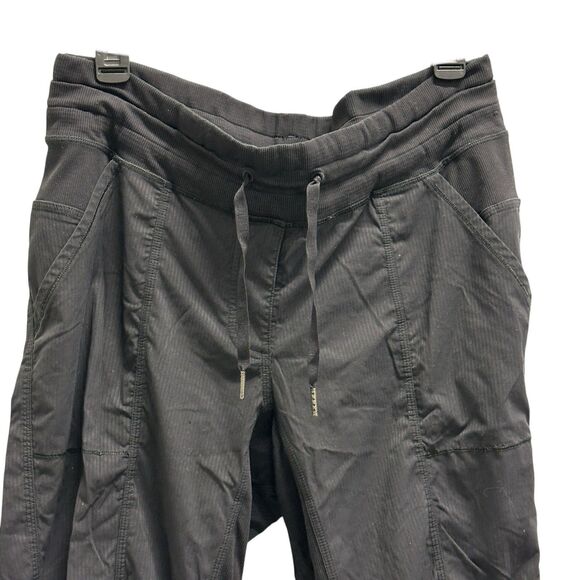 Lululemon Women’s Dance Studio Mid-Rise Full Length Striped Pant Black Size 10 - Picture 2 of 8